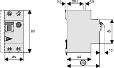 Disjoncteur RCBO 40A 30mA Type B 6kA - 236756
