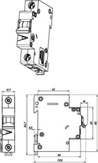 Eaton Faz 40A Disjoncteur Monopolaire C-Courbe 15kA - 278565