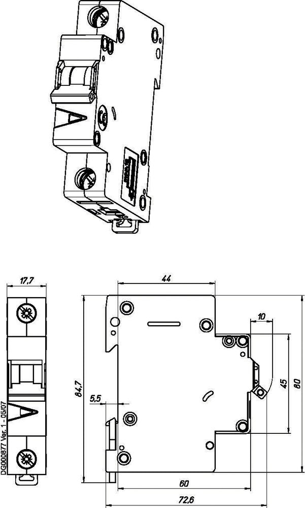 Eaton FAZ 40A Single Pole MCB C-Curve 15kA - 278565