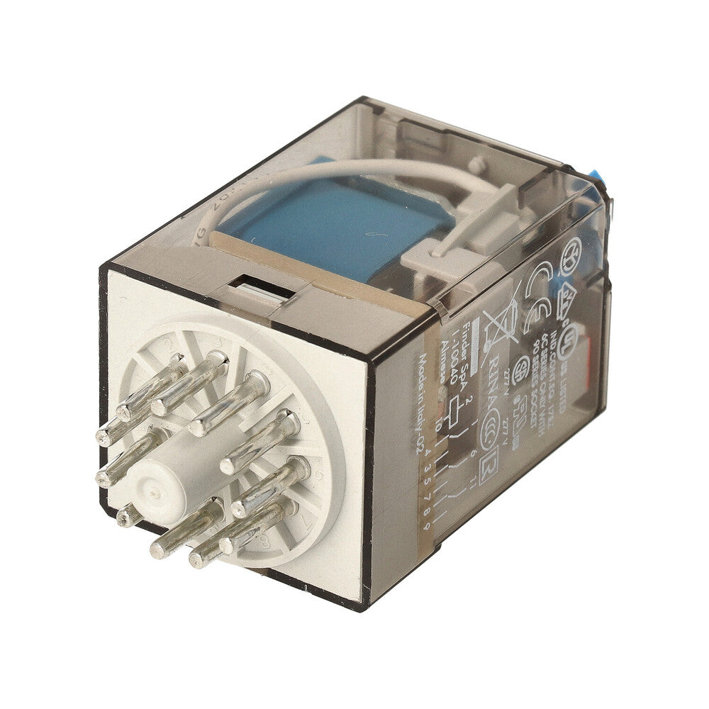 Relais Industriel Finder 3CO 10A 24VDC Avec Touche Test - 60.13.9.024.0040