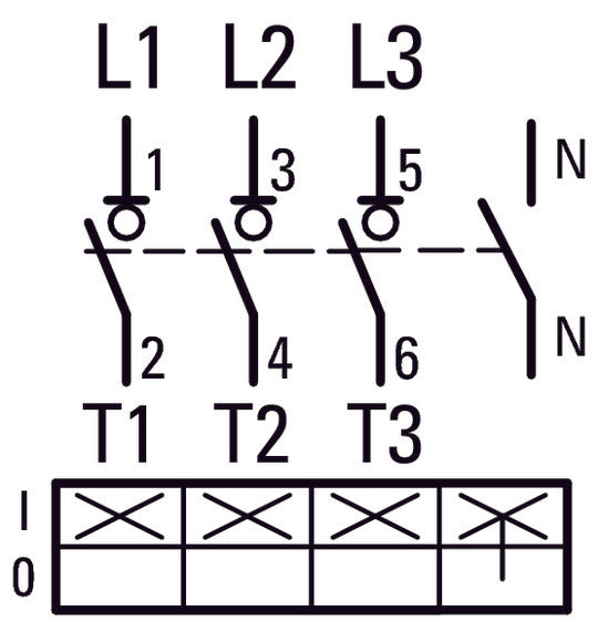Eaton DMM 125A Interrupteur Déconnecteur 4 Pôles Avec Poignée Grise - 6096805