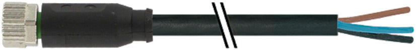 M8 Female Sensor Cable 3x0.25 PUR 10M UL CSA Rated - 7000-08041-6301000