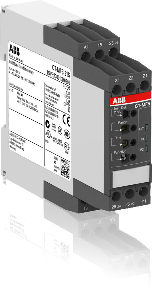ABB CT-MFS.21S Relais De Temps Multifonction 24-240V CA/CC - 1SVR730010R0200