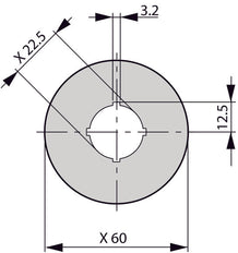 Étiquette D'Arrêt D'Urgence Eaton M22 60mm Multilingue - 121372