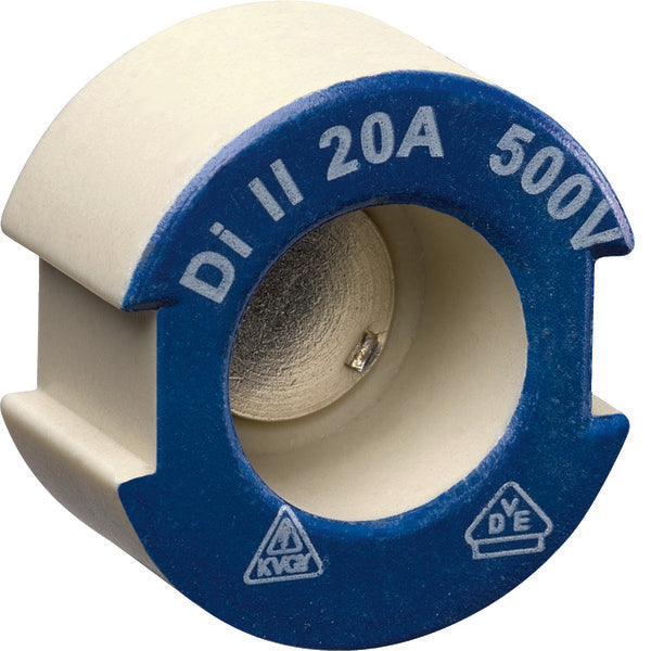 Hager E27 Céramique Jauge Vis 20A 500V DII Bleu - LE27P20 [10 Pièces]