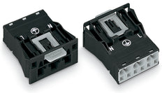 Wago 770-713 Connecteur Snap In 3 Pôles 4mm² Noir - 770-713 [2 Pièces]