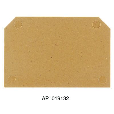 Plaque De Fin Du Bloc De Jonction Weidmuller 54x3mm - 0191320000 [5 Pièces]