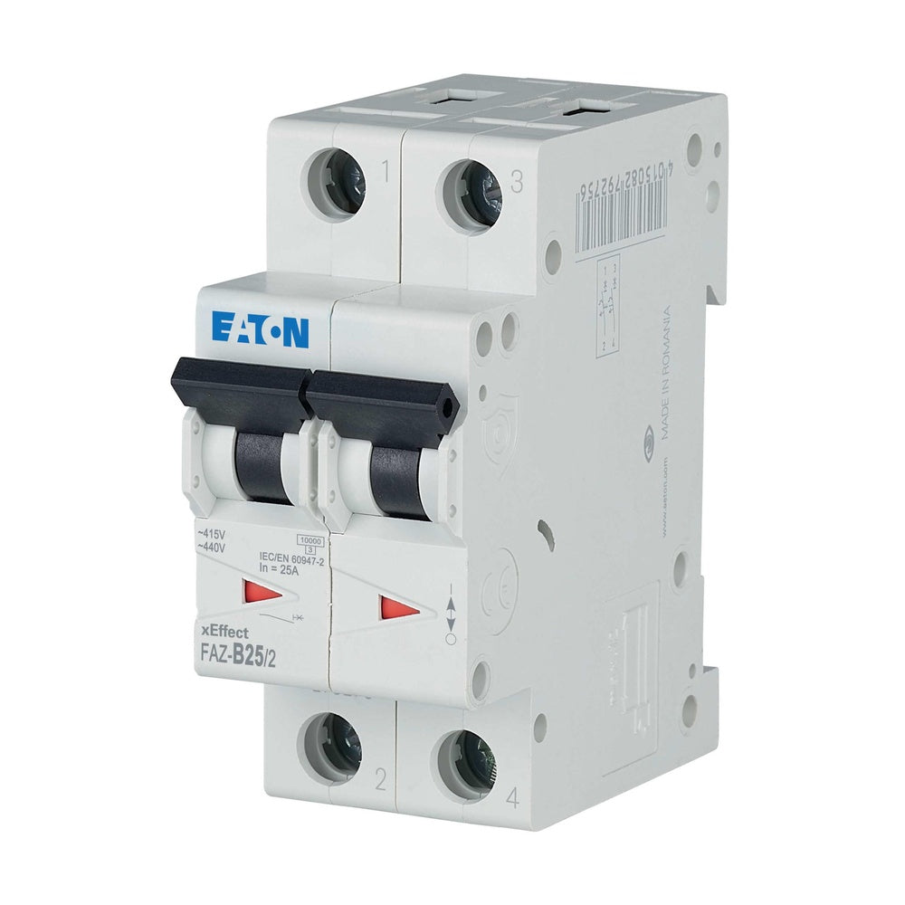 Eaton Faz-B25/2 Mcb Industriel 25A 2P B-Caractéristique - 278736