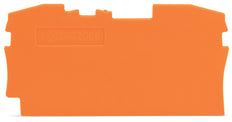 Wago Fin Et Plaque Intermédiaire 1mm Orange - 2006-1292 [20 Pièces]