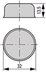 Diaphragme Protecteur En Silicone Pour Boutons-Poussoirs Série M22 - 216395