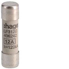 Fusible Cylindrique Industriel 12A 500V 10x38mm - LF312G [10 Pièces]