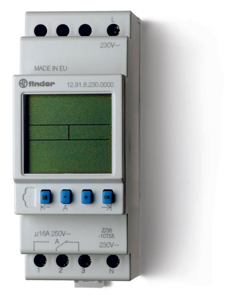 Interrupteur Astro Numérique 16A 230VAC Programme Hebdomadaire - 12.91.8.230.0000