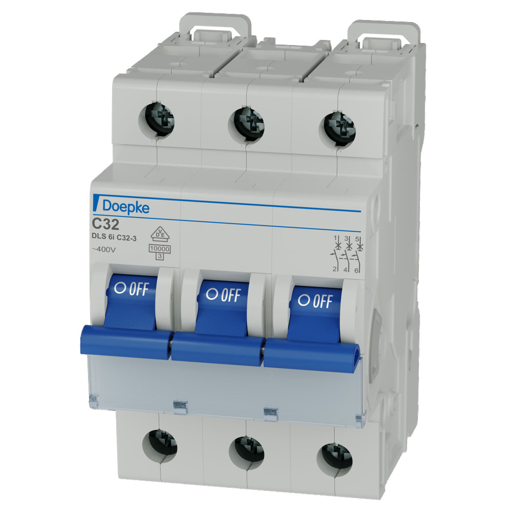 Disjoncteur Doepke DLS 6i 32A 3-Poles 10kA C-Courbe - 09916296