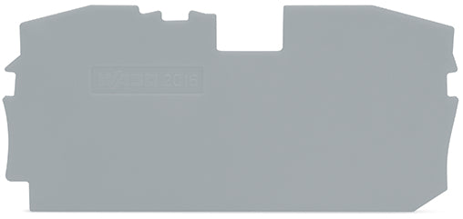WAGO TopJob S Plaque De Fin Et De Séparation 1mm Grise - 2016-1291 [10 Pièces]