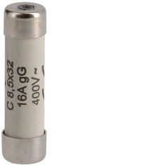 Fusible Cylindrique Hager 16A 400V AC 8.5x32mm - L8532C16 [10 Pièces]