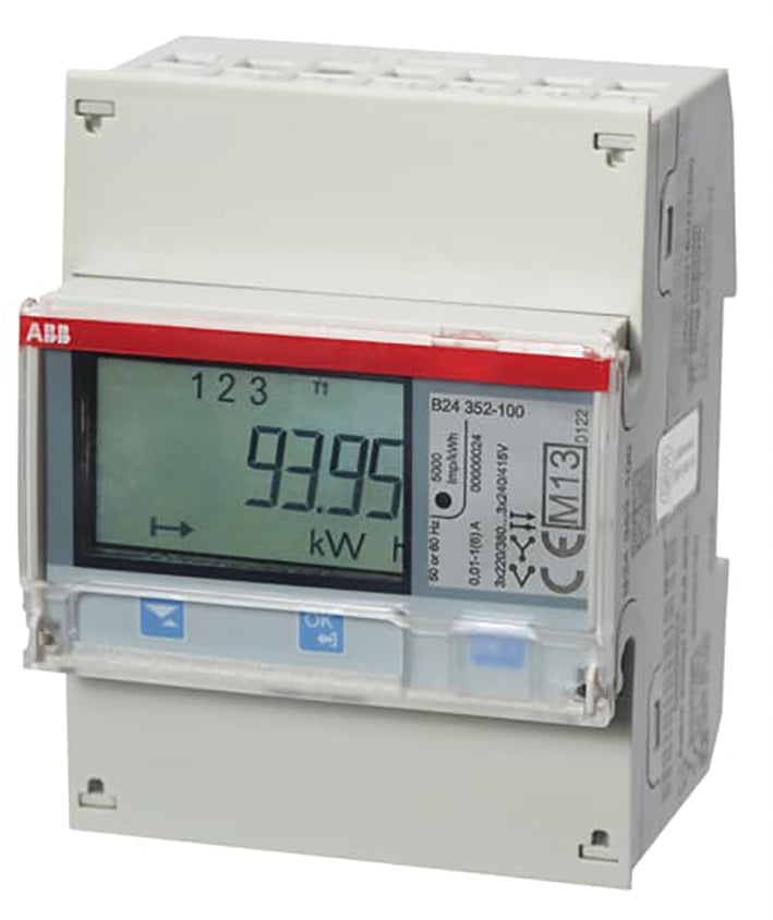 ABB Compteur D'Énergie Indirect À 3 Phases 6A 230/400V AC - 2CMA100183R1000