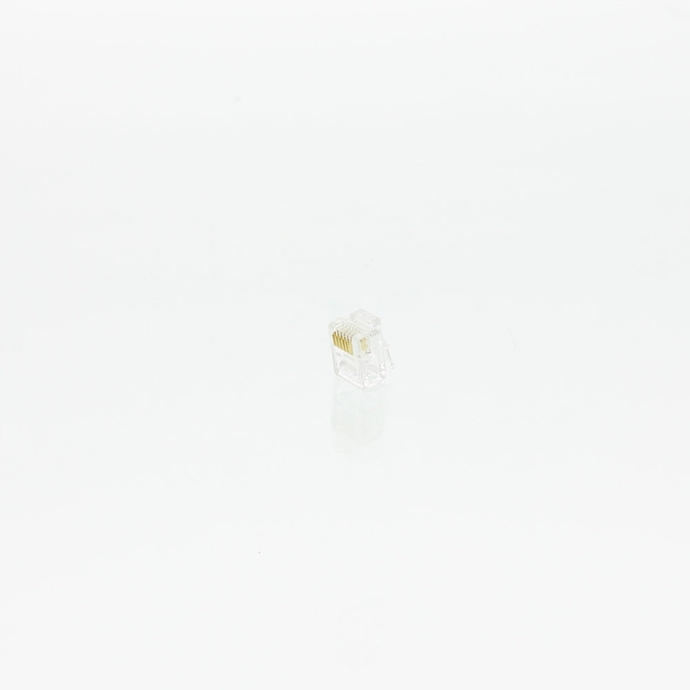 RJ12 6P6C Connecteur De Module Pour Câble Plat Flexible - 183256 [50 Pièces]