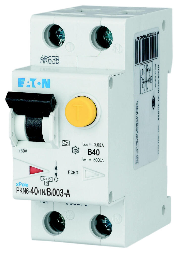 Disjoncteur RCBO 40A 30mA Type B 6kA - 236756