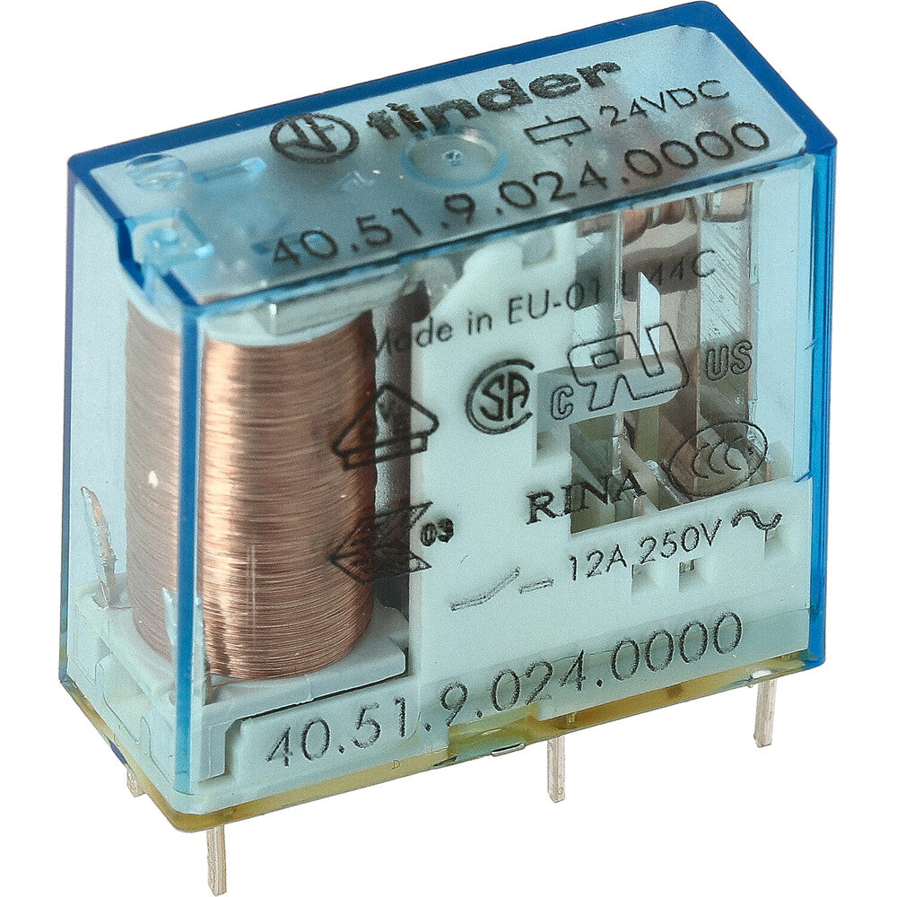 Relais PCB 24VDC 10A Contact CO Simple 5mm Pas - 40.51.9.024.0000 [2 Pièces]