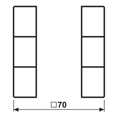 Jung Knx Panneau À Boutons 3 Ls Série Blanc Alpin - Ls503Tsaww