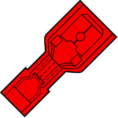 Connecteur En Nylon Entièrement Isolé 6.3x0.8mm - 156135 [100 Pièces]