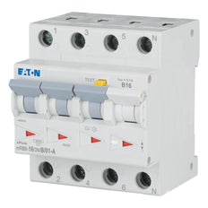 Eaton MRB6 RCBO 16A 100mA 3P+N B-Characteristic 6kA - 120654