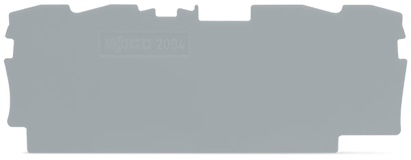 WAGO TOPJOB-S Fin Et Plaque Intermédiaire 1mm Grise - 2004-1491 [20 Pièces]