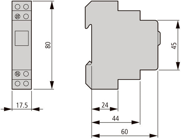 Eaton Z-PU/S 16A Single Pole Pushbutton Switch - 276291