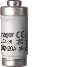 Hager D02 Fusible 20A 400V Avec Indicateur - LE1820 [5 Pièces]