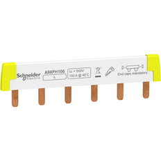 Schneider Acti9 Monophasé 100A Barres De Distribution 6 Modules - A9XPH106