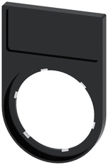 Siemens SIRIUS ACT Porte-Étiquette 12.5x27mm Noir - 3SU19000AG100AA0 [5 Pièces]