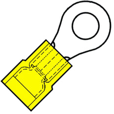 Terminal Anneau Isolé M8 4.0-6.0mm² Nylon - 156490 [100 Pièces]