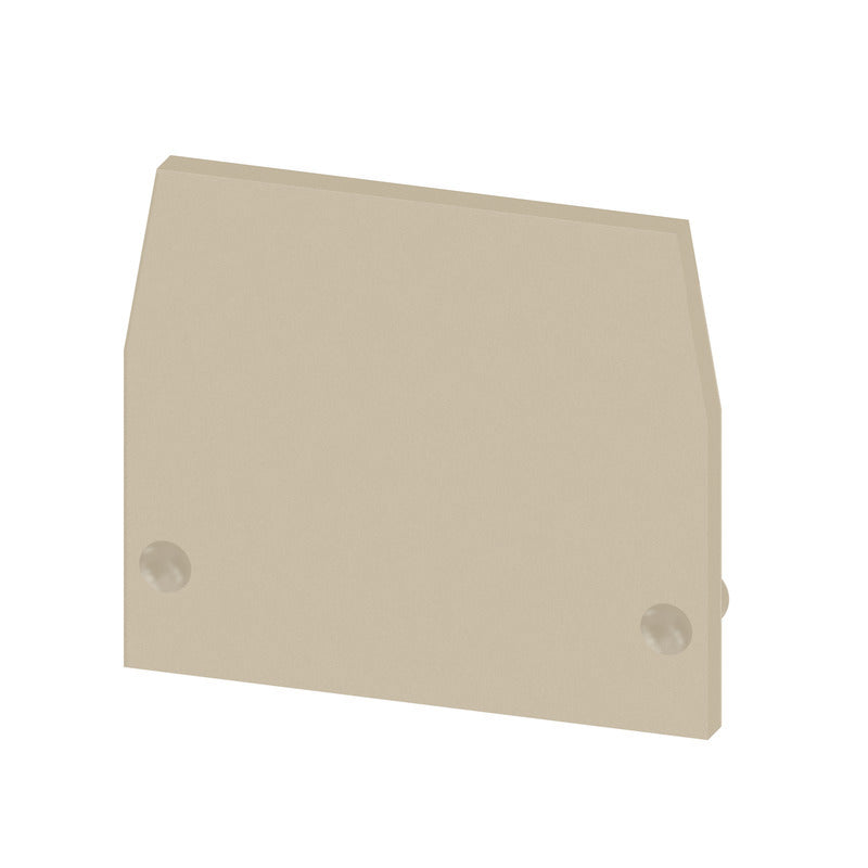 Plaque D'Extrémité Bloc De Bornes Protection 22,5 X 1,5 Mm Beige - 0340560000 [20 Pièces]