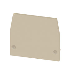 Plaque D'Extrémité Bloc De Bornes Protection 22,5 X 1,5 Mm Beige - 0340560000 [20 Pièces]
