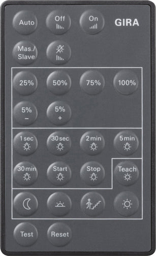 Gira Ir Télécommande Pir 3 Pour Capteurs De Mouvement Sensotec - 237300