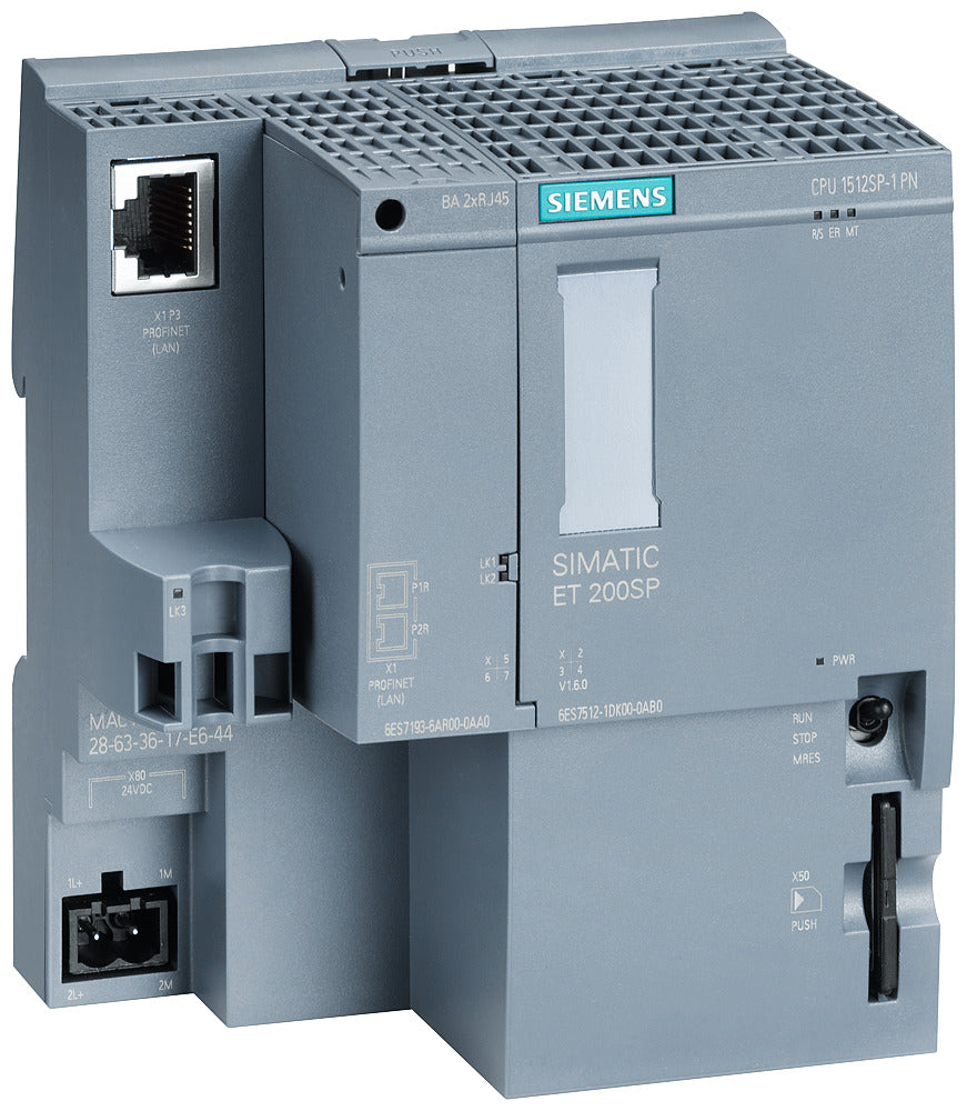 Siemens Simatic Cpu 1512Sp-1 Pn Et 200Sp Contrôleur - 6Es75121Dk010Ab0