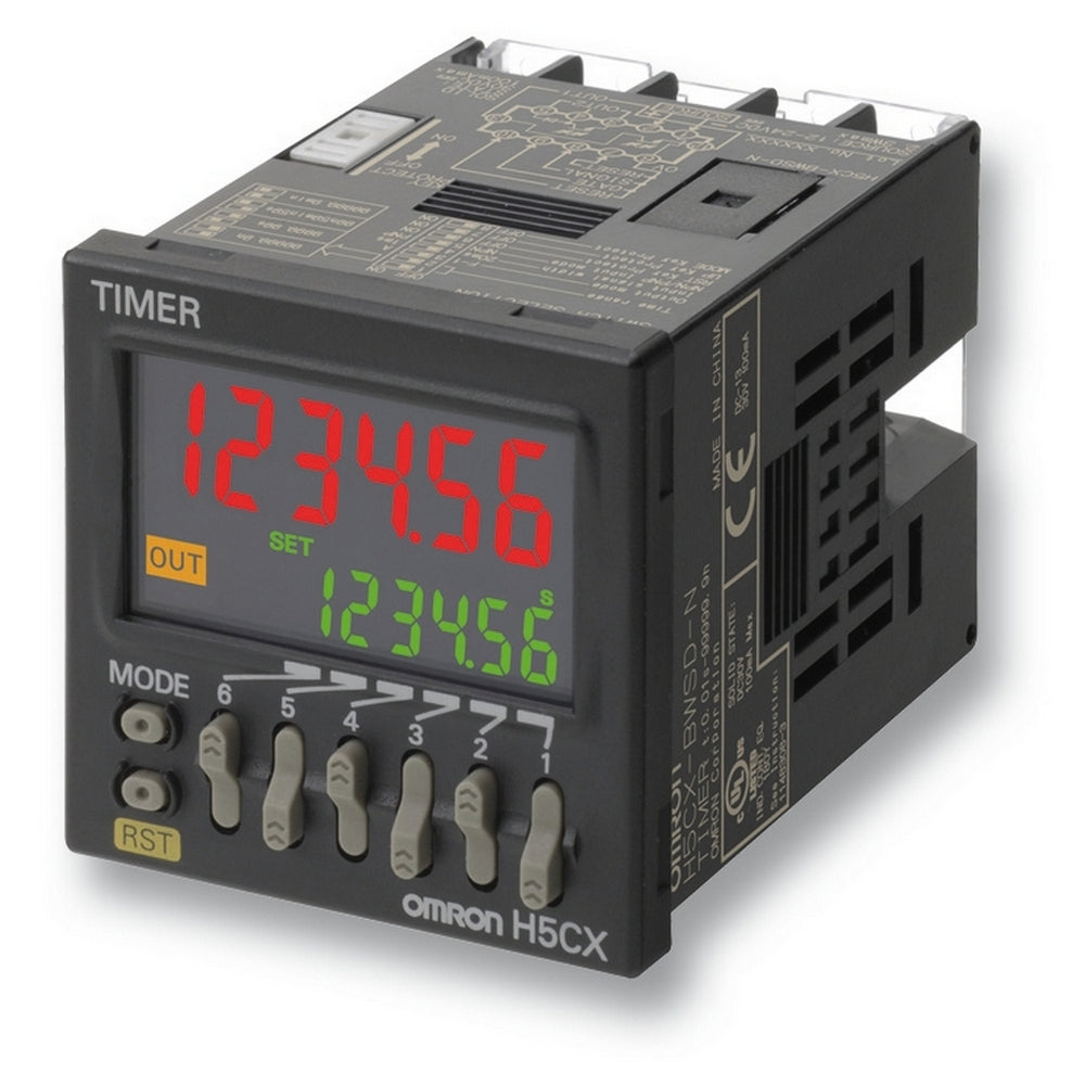 Omron H5CX Minuteur Numérique Multifonction 48x48mm - H5CX6004H