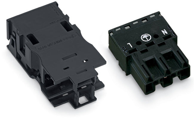Connecteur À 3 Pôles Avec Détente 4mm Noir - 770-213/035-000 [2 Pièces]