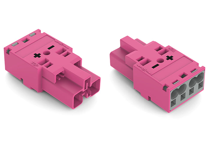 Wago Connecteur Mâle À 2 Pôles 4.00mm Rose - 770-292/082-000 [100 Pièces]