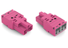 Wago Connecteur Mâle À 2 Pôles 4.00mm Rose - 770-292/082-000 [100 Pièces]
