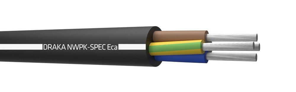Draka Haute Résistance Câble Néoprène 4G2.5mm² Eca Classe - 820744 [5 Mètres]