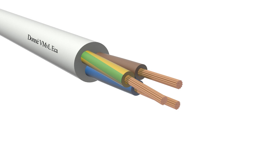 Black VMVL Eca Vinyl Cable 2x0.75mm² 100M - D09468 [100 Meters]