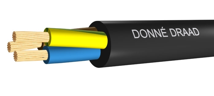 Câble PVC Flexible VMvL Eca 2x0.75mm 90C Noir - D09737 [100 Mètres]