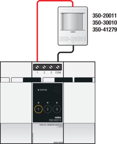 Niko Détecteur De Mouvement 24V 90° Avec Contact Potentiel Libre - 350-41279