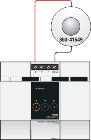Niko Détecteur De Mouvement 360° 24V Avec Contact Sans Potentiel - 350-41549