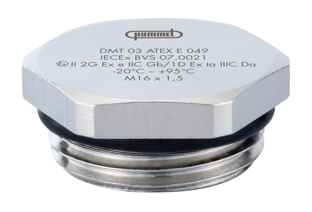 Hummel V-MS-EX M20x1.5 Nickel-Plated Brass Plug - 1197200050 [2 Pieces]