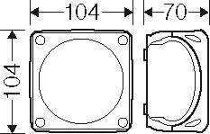 Hensel KX 0404 C ATEX Boîte De Jonction 5 Pôles IP66 - KX 0404 C