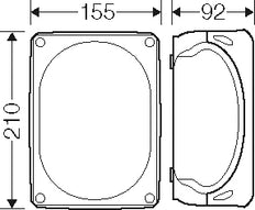 Hensel FK 1610 Boîte De Jonction Résistante Au Feu IP65/66 - FK 1610