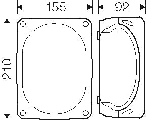 Hensel FK 1616 Junction Box IP66 5-Pole E30/E90 - FK 1616