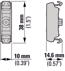 Indicateur À Led De Montage En Panneau Blanc 12-30V CA/CC - 180795